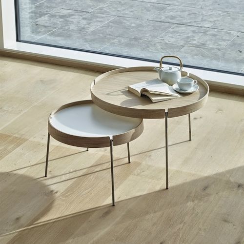 Table gigogne contemporaine - AK 710-750 - Naver Collection - en chêne / en noyer / en frêne