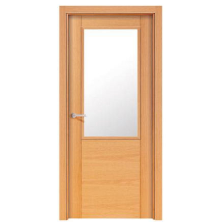 Porte d'intérieur - GROOVED WHITENED - NORMA DOORS - en chêne / battante / semi-vitrée