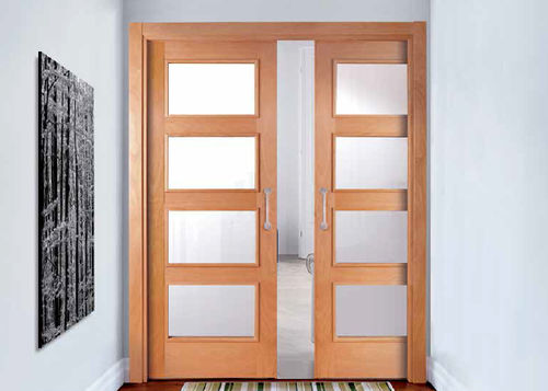 Porte d'intérieur - JAPANESE MODEL BEECH - NORMA DOORS - en bois / coulissante / vitrée