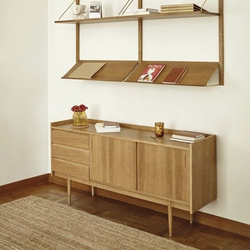 Buffet contemporain - LONG 1050 - 366 Concept - en chêne / en bois massif / plaqué bois