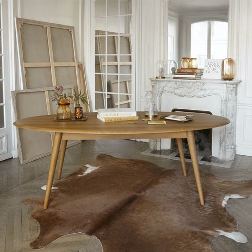 Table à manger contemporaine - ELLIPSE - 366 Concept - en bois massif / en frêne / avec piètement en bois