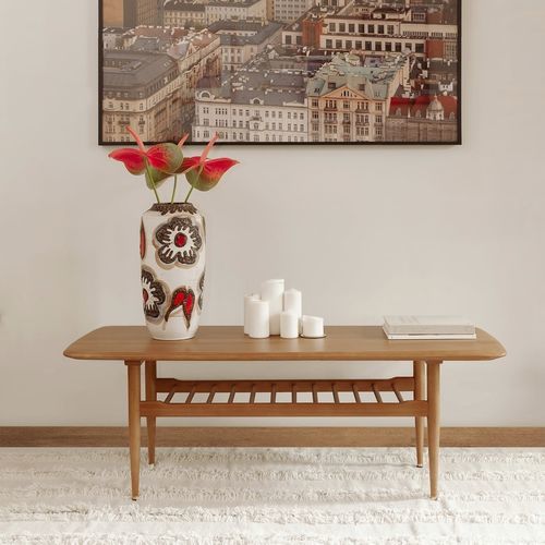 Table basse contemporaine - FOX TECKEL  - 366 Concept - en bois massif / avec piètement en bois massif / avec piètement en frêne