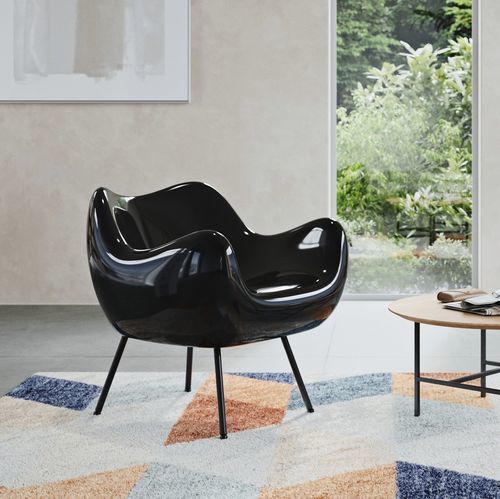Fauteuil contemporain - RM58  - 366 Concept - en composite / en verre / noir