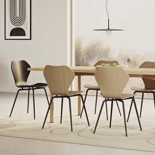 Chaise de salle à manger contemporaine - KA237  - 366 Concept - d'intérieur / en chêne / en contreplaqué