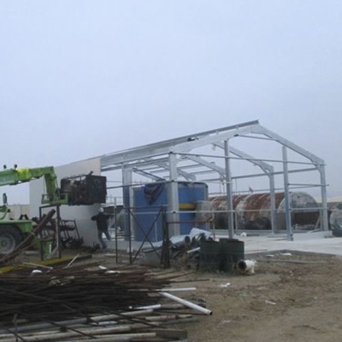 Hangar en acier galvanisé - SIEMENS LOGISTICAL STORAGE UNIT AND OFFICE BUILDING - APEC Smart Steel Structures