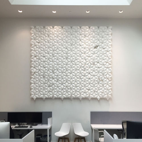 Panneau décoratif mural - FACET  - Bloomming - pour plafond / ignifuge / durable