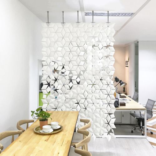 Séparateur d'espace en aluminium - FACET  - Bloomming - en acier / pour bureau / pour open-space