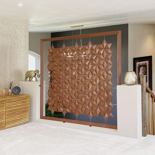 Séparateur d'espace en aluminium - FACET 204 X 180 - Bloomming - en acier / professionnel / marron