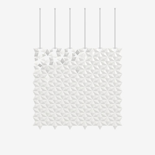 Cloison suspendue - FACET - Bloomming - en aluminium / en acier inoxydable / professionnelle