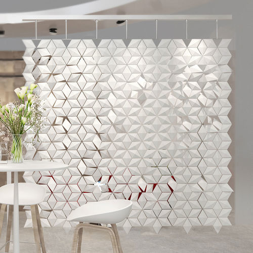 Cloison suspendue - FACET  - Bloomming - en aluminium / en acier inoxydable / professionnelle