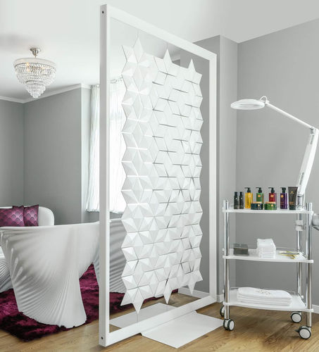 Séparateur d'espace en aluminium - FACET  - Bloomming - en acier inoxydable / professionnel / blanc