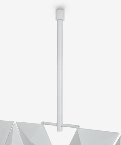 Structure pour plafond en acier inoxydable brossé - FACET - Bloomming - aluminium / en îlot / pour bureau