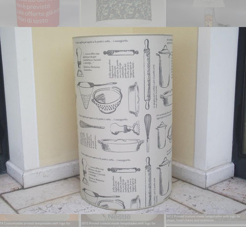 Abat-jour contemporain - S004 - IPSILON PARALUMI - en tissu / fait main / sur mesure