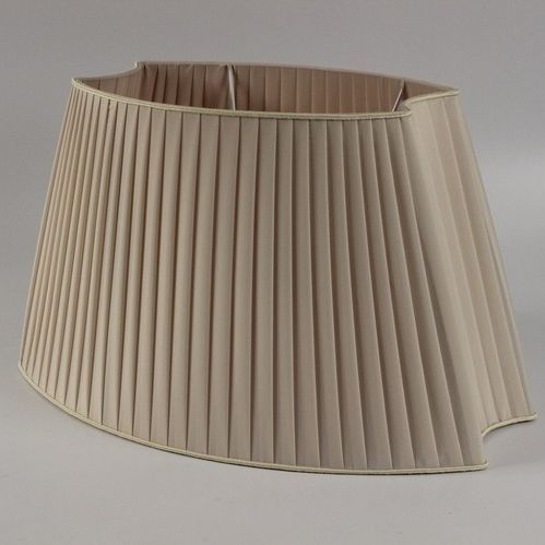 Abat-jour contemporain - OVALE INCAVATO PLISSÈ - IPSILON PARALUMI - en métal / en tissu / sur mesure