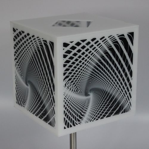 Abat-jour contemporain - P005 - IPSILON PARALUMI - en Plexiglas® / fait main / sur mesure