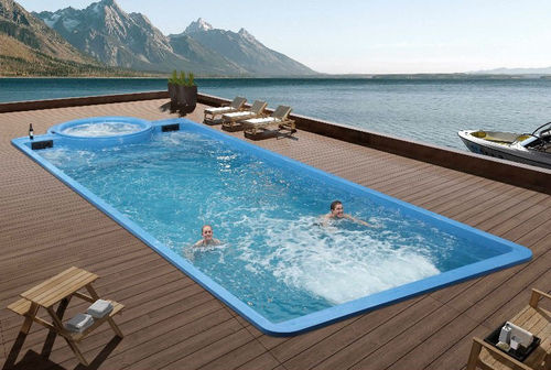 Piscine sur mesure - CESAR์ - BELLAGIO GROUP - d'extérieur / enterrée / en fibre de verre