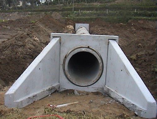 Mur de tête préfabriqué - Farcimar - en béton armé