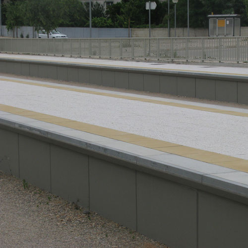 Mur de soutènement en béton armé - QUAY - Farcimar - préfabriqué / pour chemin de fer