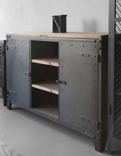 Buffet contemporain - PX 3 M - NOODLES NOODLES & NOODLES CORP. - en bois / en acier