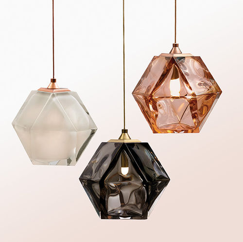 Suspension - WELLES - Gabriel Scott - en verre soufflé / en albâtre / contemporaine