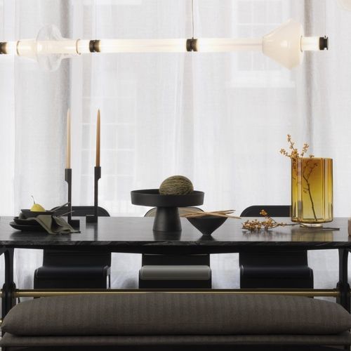 Lustre contemporain - LUNA KALEIDO XL  - Gabriel Scott - en verre soufflé / professionnel / 2 niveaux