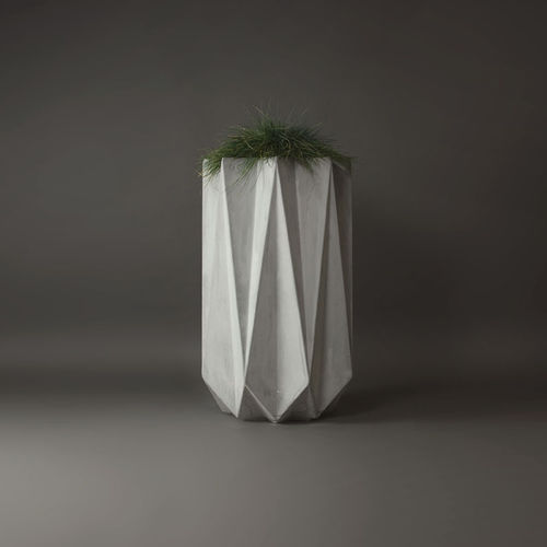 Jardinière en béton fibré - Kronen 90 Grey - Adam Christopher Design - contemporaine / pour espace public / d'intérieur