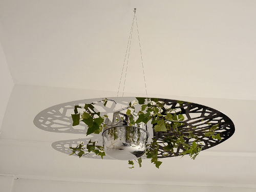 Pot de jardin en acier inoxydable - NÉNUPHAR - COMPAGNIE - suspendu