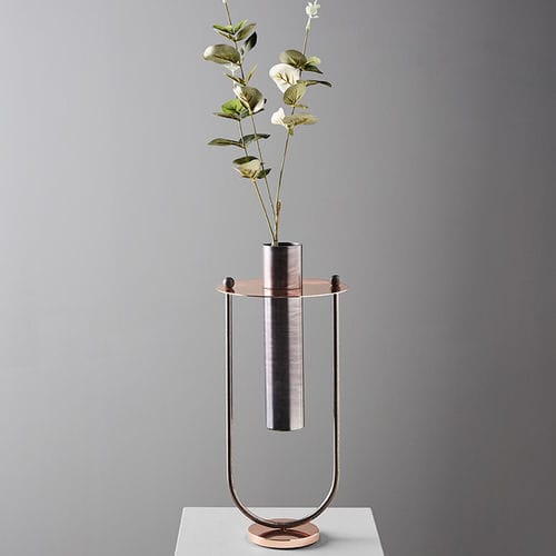 Vase contemporain - ELETTRA - MINGARDO - en cuivre / en fer