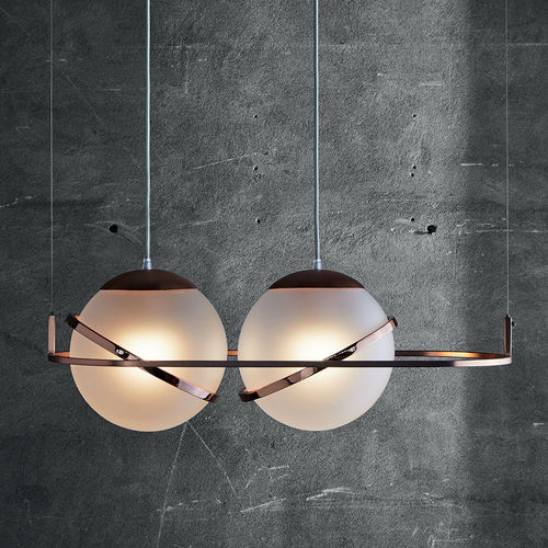 Suspension - DECÒ - MINGARDO - en cuivre poli / en verre soufflé / contemporaine
