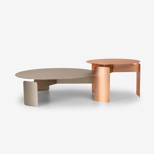 Table basse contemporaine - SHIRUDO - MINGARDO - en acier inoxydable / en fer / en nickel