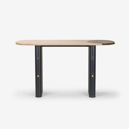 Console contemporaine - ELEPHANT - MINGARDO - en marbre / en granite / avec piètement en acier inoxydable