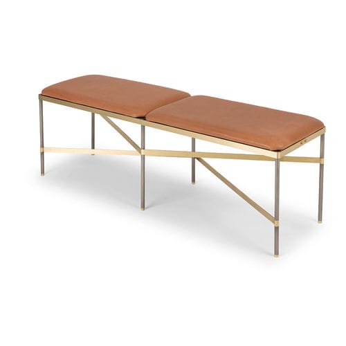 Banc contemporain - TWINE - MINGARDO - en fer / en laiton / sans dossier