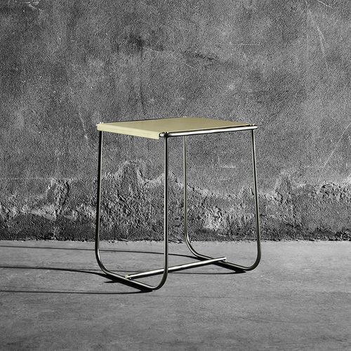 Tabouret contemporain - STAM - MINGARDO - en tôle / avec piètement en métal / luge