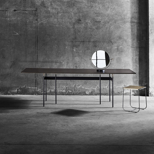 Table contemporaine - TARTAN - MINGARDO - en fer / rectangulaire