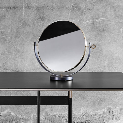 Miroir à poser - ILARIO - MINGARDO - contemporain / rond / en laiton