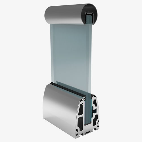 Garde-corps en verre - SMARTBASE K100 - ARFEN - en aluminium / à panneaux en verre / à barreaux