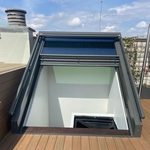 Trappe d'accès au toit - AIRCLOS Aluminium Systems - rectangulaire / en verre / à coupure thermique