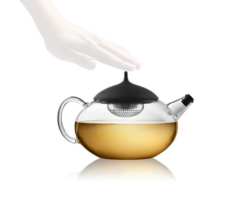 Théière en acier inoxydable - GLASS  - eva solo - en silicone / en verre borosilicaté / à usage domestique