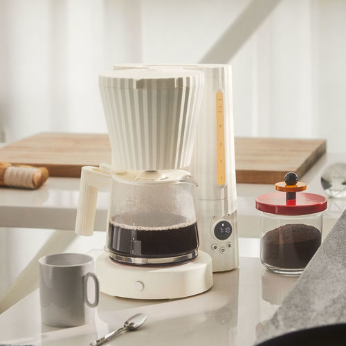 Machine à café à filtre - Pliss&eacute; - ALESSI S.P.A. - résidentielle / automatique / blanche