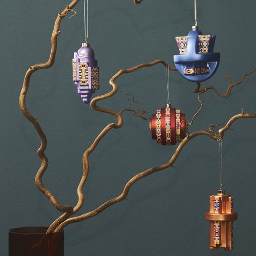 Décoration pour arbre de Noël en verre soufflé - Holyhedrics - ALESSI S.P.A. - résidentielle