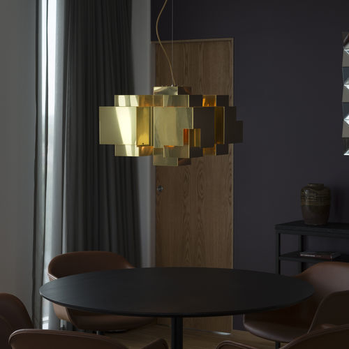 Lustre contemporain - Skyline  - ORSJO - en laiton / en cristal / 1 ampoule