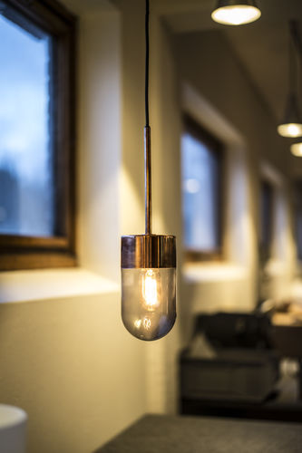 Suspension - VOX - Ruben Lighting - en verre / en cuivre / en fer
