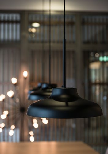 Suspension - BOLERO - Ruben Lighting - en aluminium / en fer / contemporaine