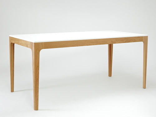 Table à manger contemporaine - HOME  - Isokon Plus - en Corian® / en chêne / en bois laqué