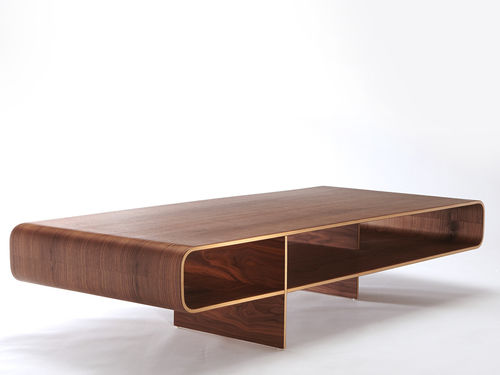 Table basse contemporaine - LOOP  - Isokon Plus - en chêne / en noyer / en bouleau