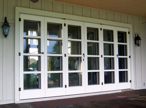 Porte d'entrée - BROWN - AppWood - en bois / pliante / vitrée