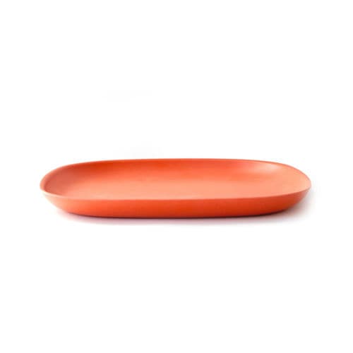 Assiette carrée - GUSTO MEDIUM - Ekobo - en mélamine alimentaire / en fibre de bambou / uni