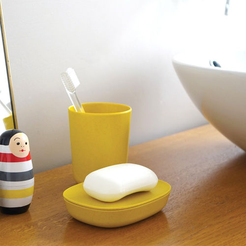 Porte-savon en mélamine alimentaire - BAÑO - Ekobo - en fibre de bambou