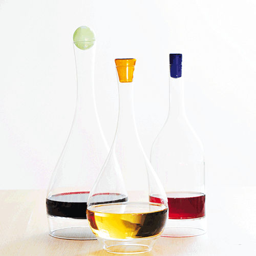 Carafe en verre soufflé - CARAFE PERCHÉE RONDE - L’Atelier du Vin - professionnelle