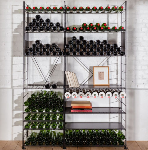 Étagère contemporaine - 006012-6 / 006013-3  - L’Atelier du Vin - en acier à revêtement par poudre / professionnelle / à bouteilles de vin